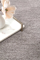 Aurora Grey Plain Rug Brand Ventures