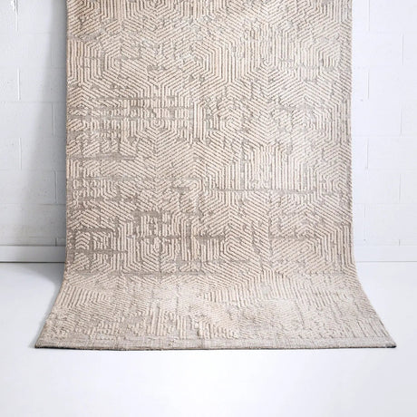 Avalon Abstract Floor Rug Ivory DREAMHOME