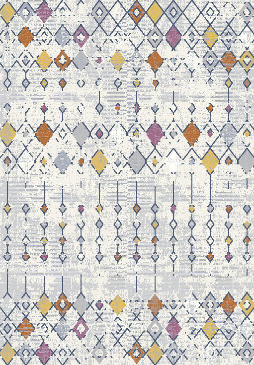 Zellige  Az90B N0124 0029 White Grey