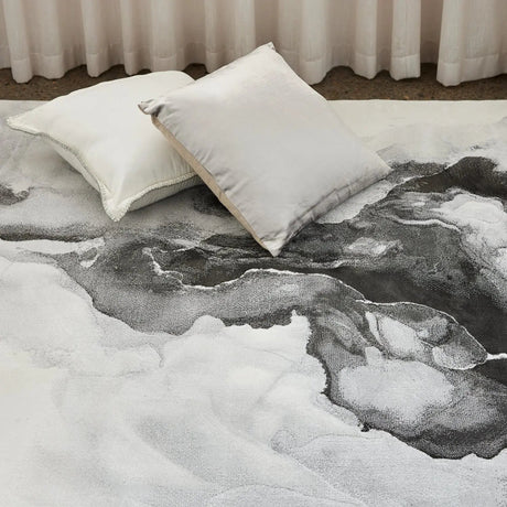 Befa Marble Ink Black & Grey Rug DecoRug