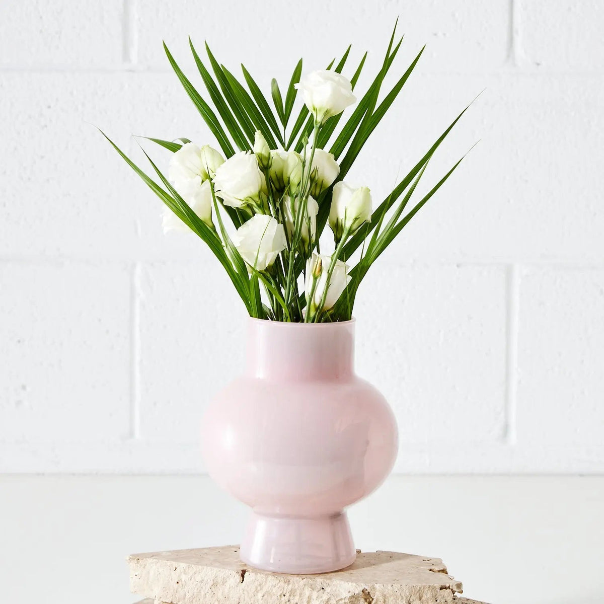 Bulb Glass Vase Pink KAILE