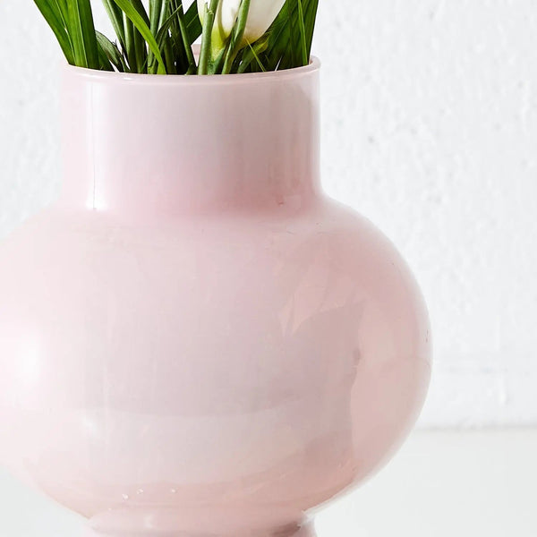 Bulb Glass Vase Pink KAILE