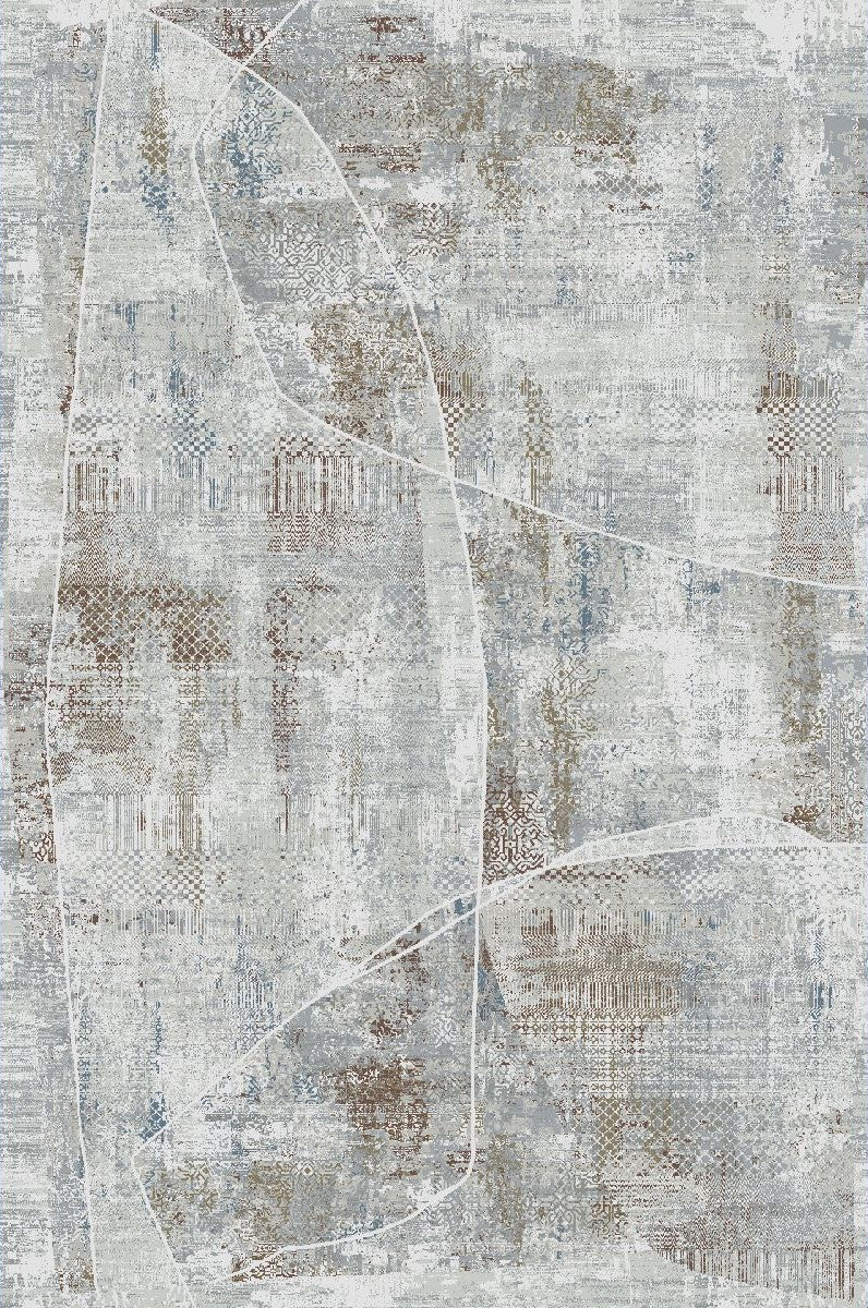 Charm Abstract Grey Multi Rug