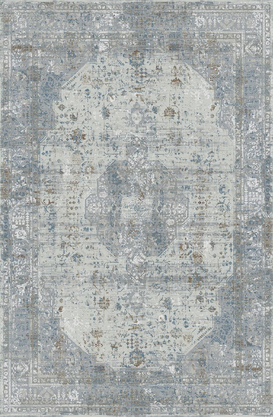 Charm Faded Grey Multi Rug