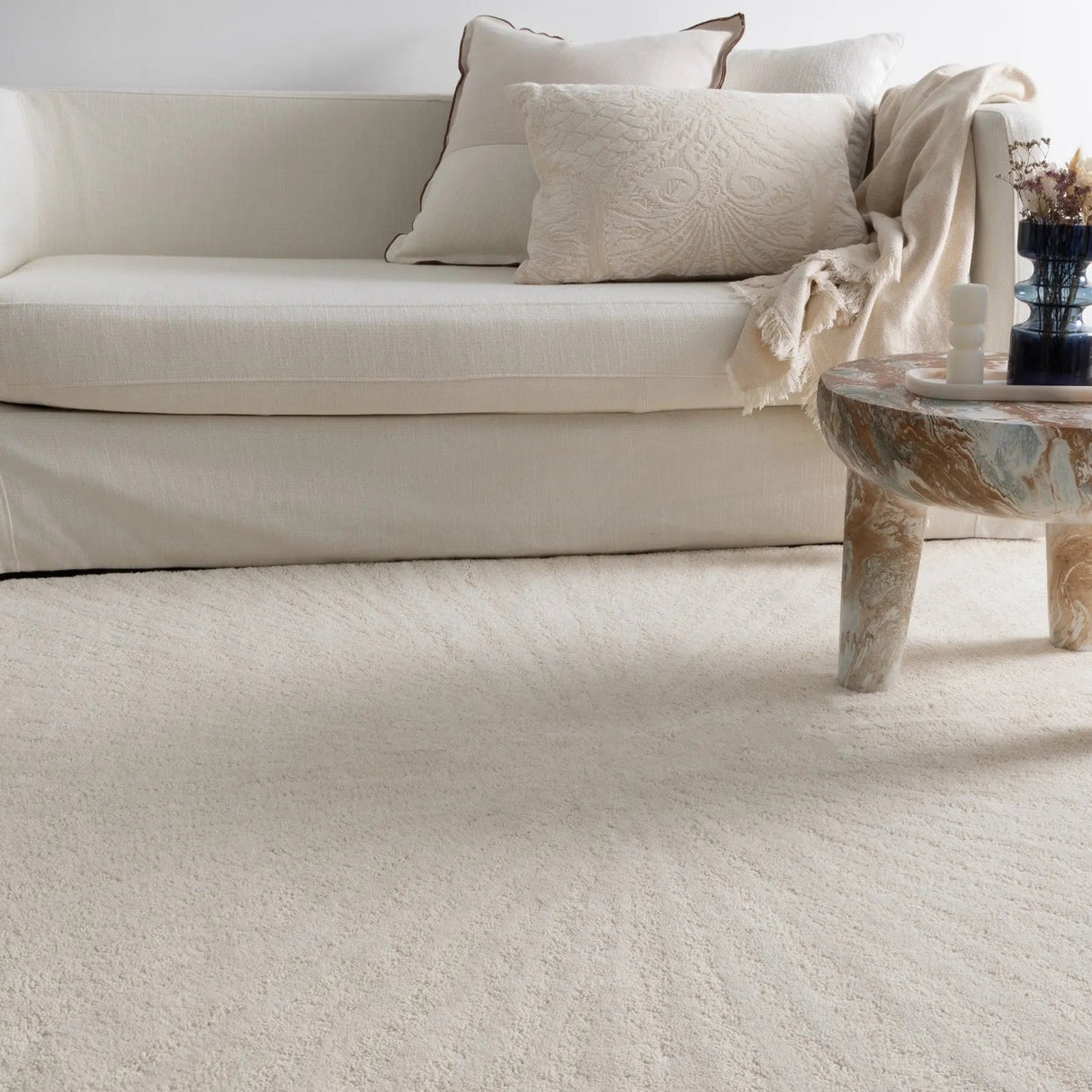 Calen Ivory Wool Rug MAARIA