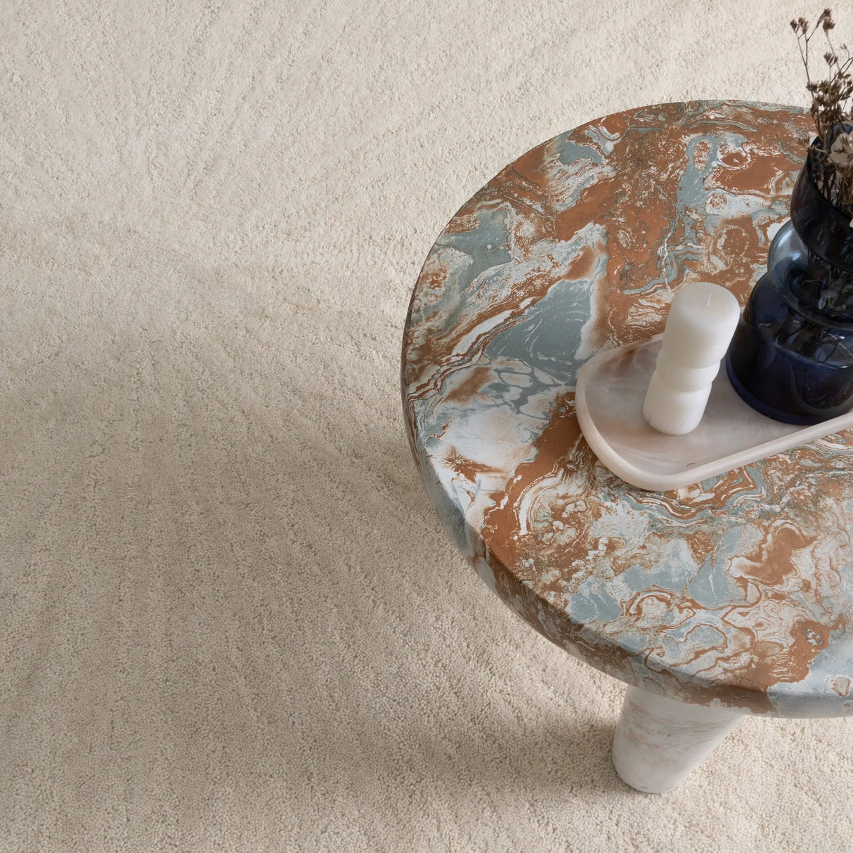 Calen Ivory Wool Rug MAARIA