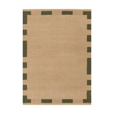 Carlton Natural Green Jute Rug JAVIHOME
