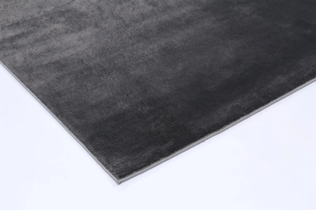 Cascade Charcoal Plain Rug BRAVEN