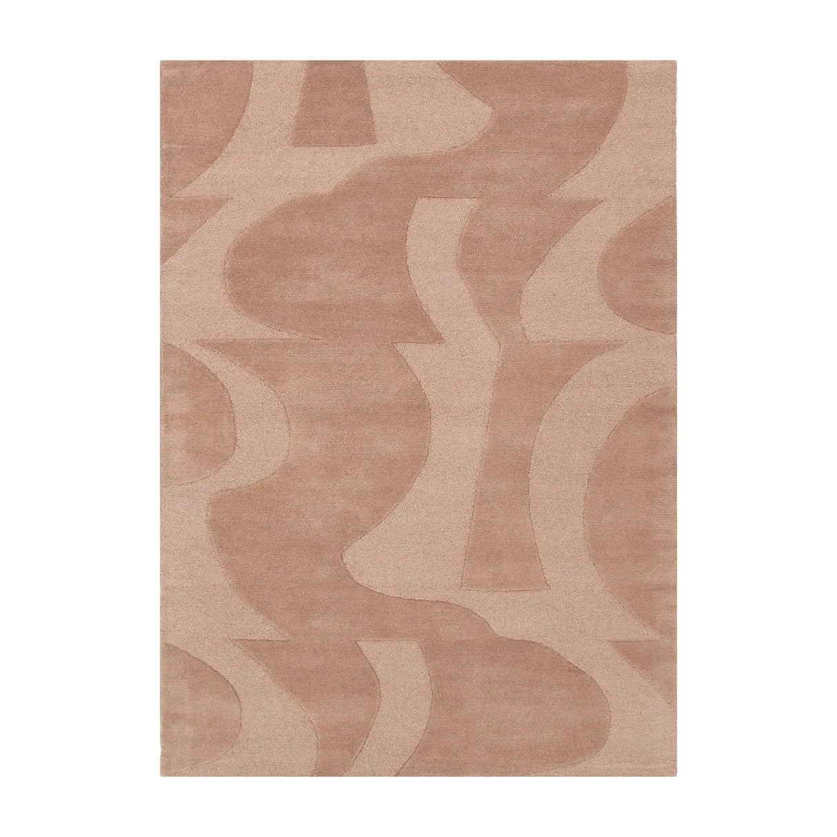 Cathie Peach Wool Rug JAVIHOME