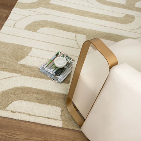 Clovelly Ivory Sand Wool Rug TULSIRAM