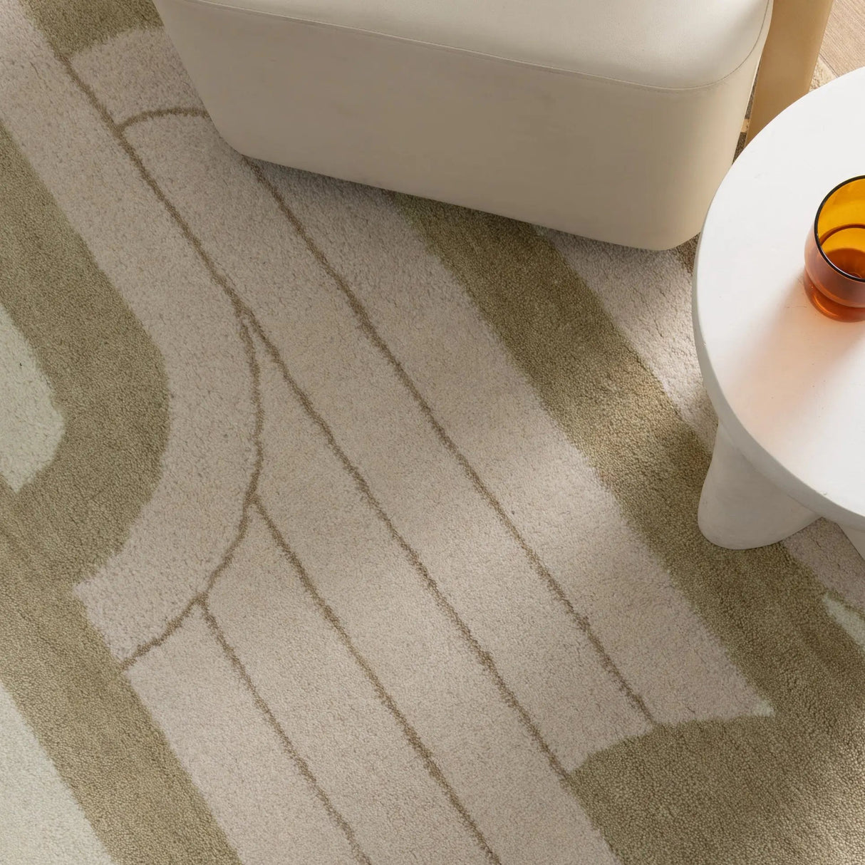 Clovelly Ivory Sand Wool Rug TULSIRAM