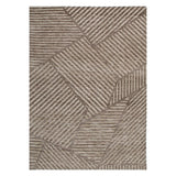 Collaroy Abstract Geo Floor Rug Coffee DREAMHOME
