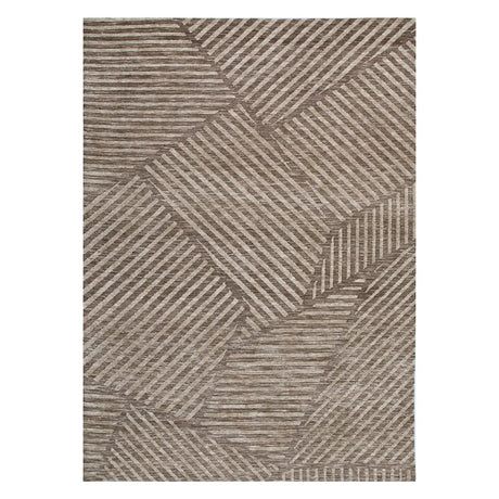 Collaroy Abstract Geo Floor Rug Coffee DREAMHOME