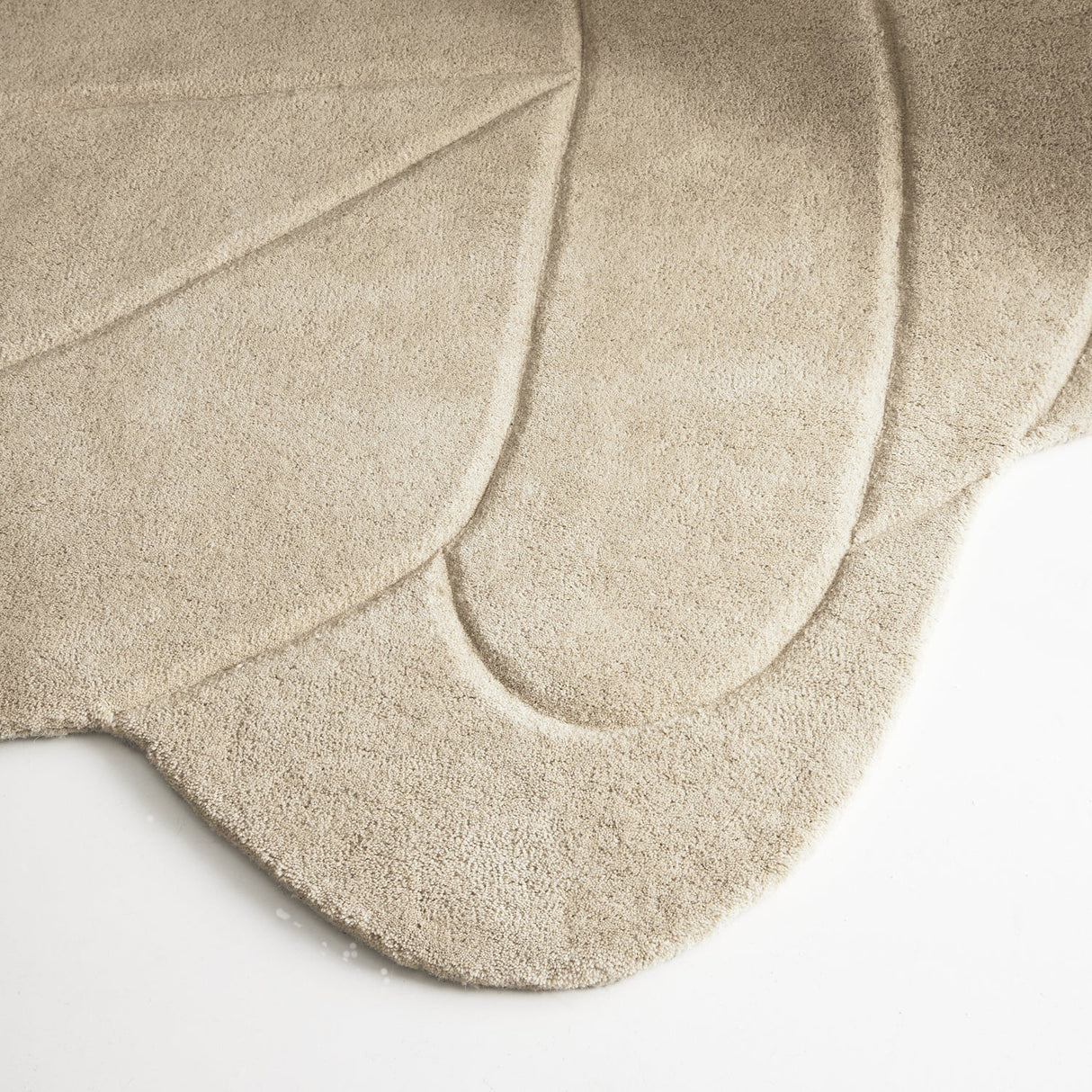 Coral Floor Rug Beige