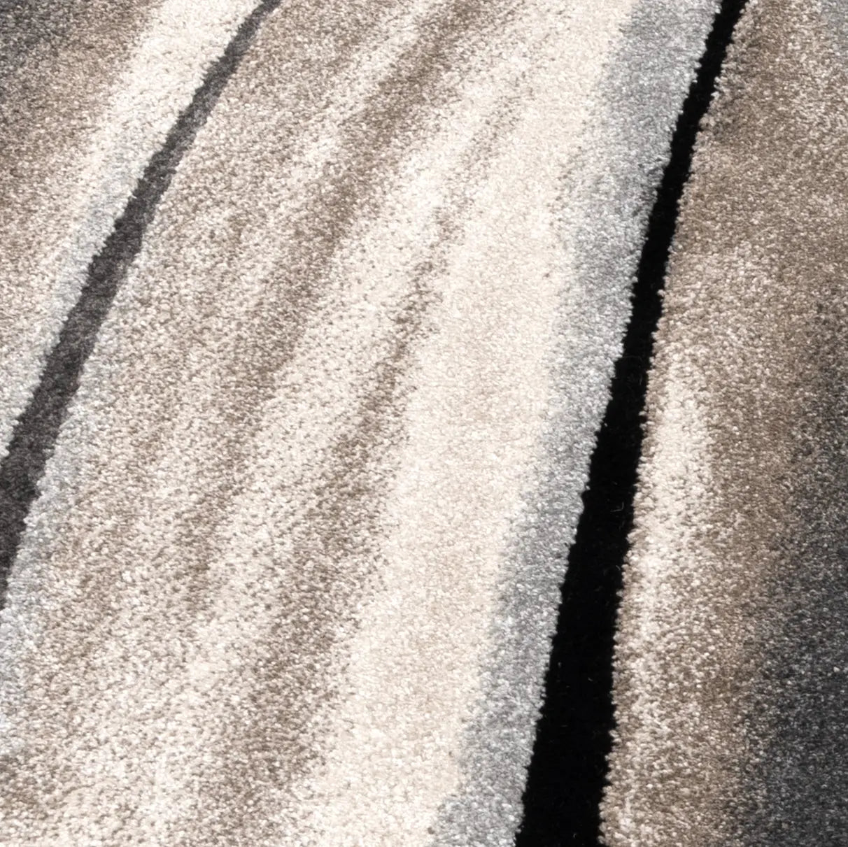 Crete Swirl Floor Runner Cm Grey Charcoal