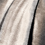 Crete Swirl Floor Runner Cm Grey Charcoal