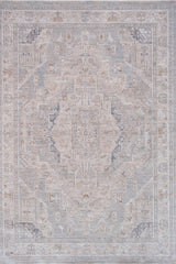 Crucial Light Grey Traditional Rug Smartex Int