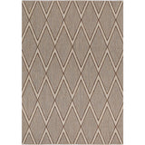 Elements Herringbone Cream Diamond Non-Slip Rug DecoRug