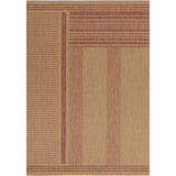Elements Herringbone Terracotta Stone Non-Slip Rug DecoRug
