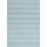 Elements Herringbone Turquoise Non-Slip Rug DecoRug