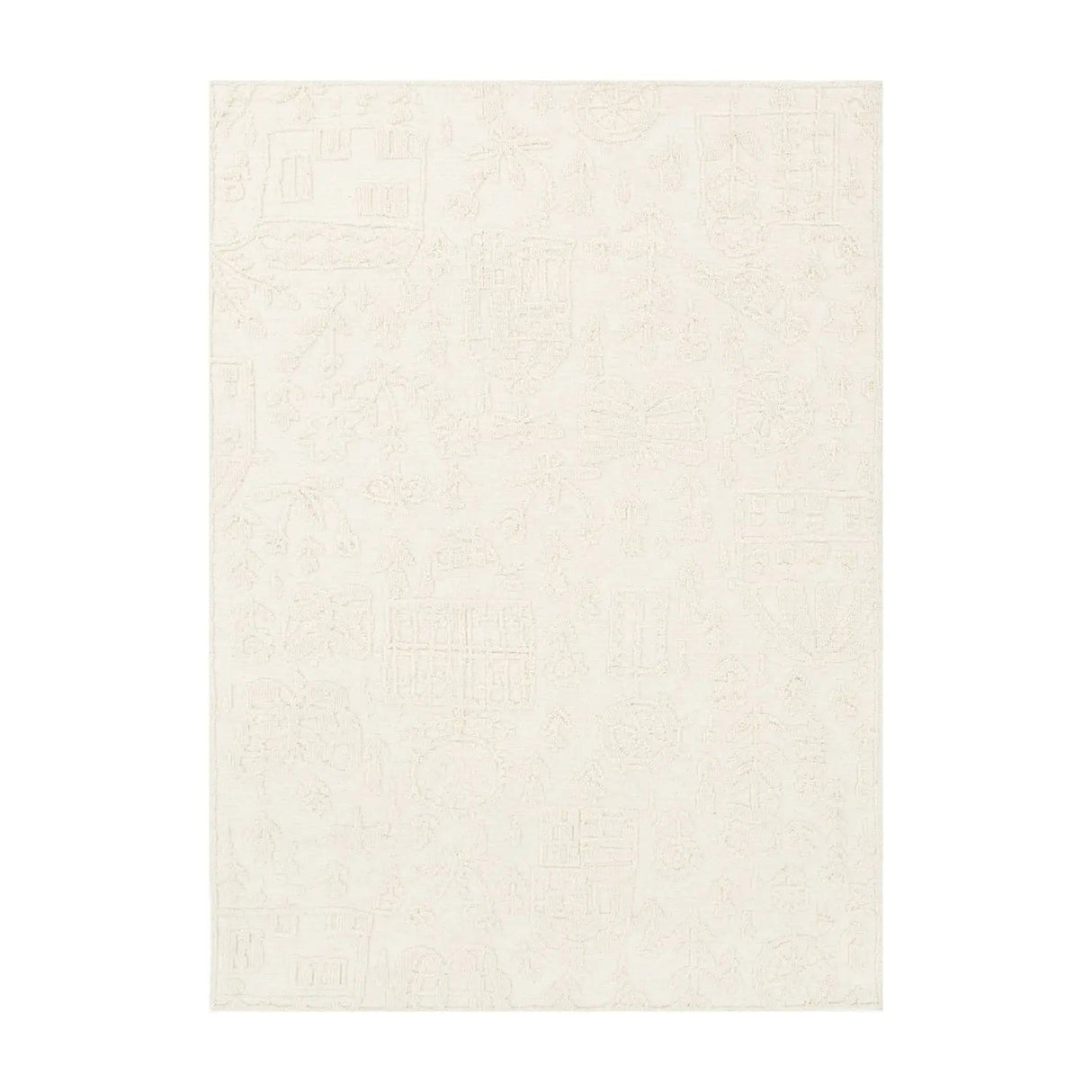 Elsey Ivory Wool Nursery Rug THERUG