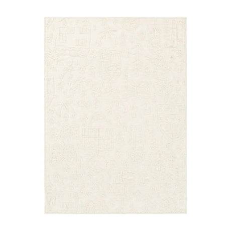 Elsey Ivory Wool Nursery Rug THERUG