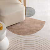 Ember Abstract Ivory Rust Rug BADE