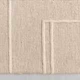 Fabien Handtufted Polyester Wool Blocks Beige