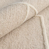 Fabien Handtufted Polyester Wool Blocks Beige