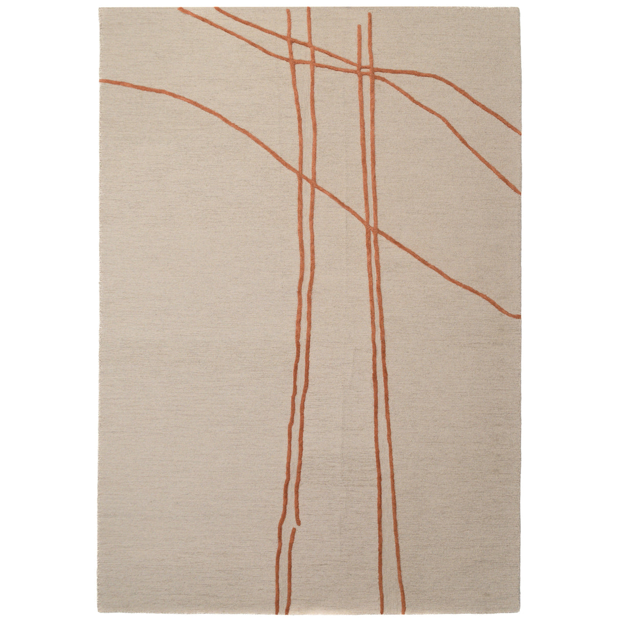 Fabien Handtufted Wool Rust Crossroads