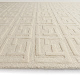 Fabien Handtufted Wool Cream Monogram
