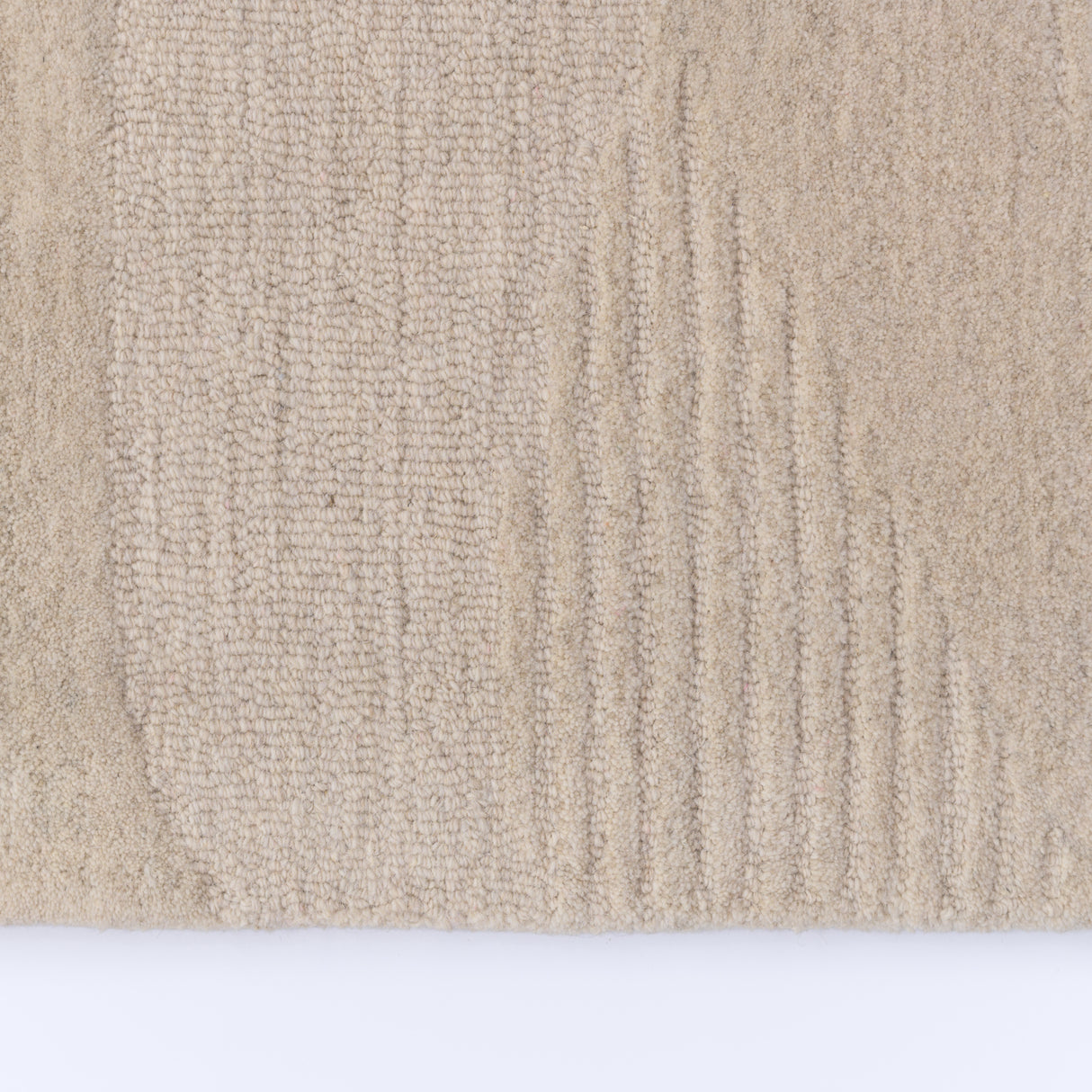 Fabien Handtufted Wool Beige Waves