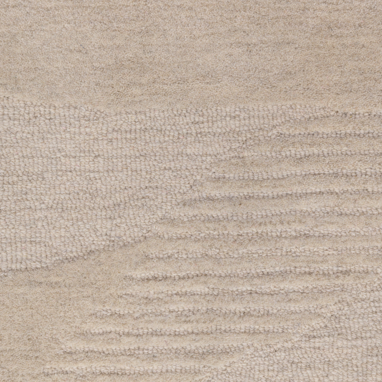 Fabien Handtufted Wool Beige Waves