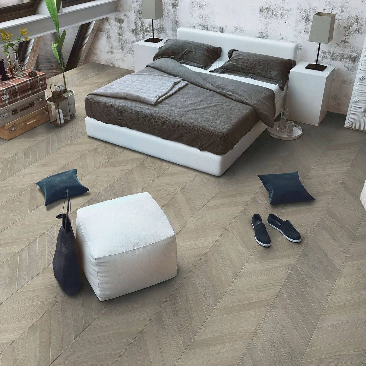 Woodline Fashion Zanzibar Chevron Connex Engineered Timber 1.392/Pck T&G