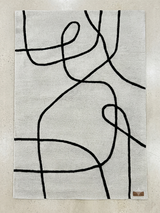 Fabien Flow Floor Rug Black