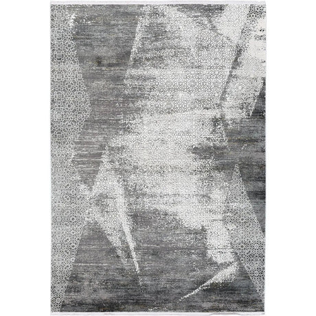 Giorgio Cream & Dark Grey Faded Mosaic Rug DecoRug