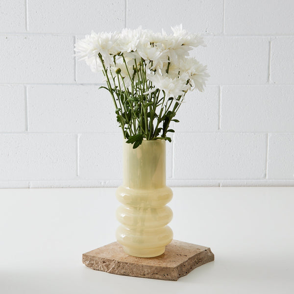 Glass Vase White KAILE