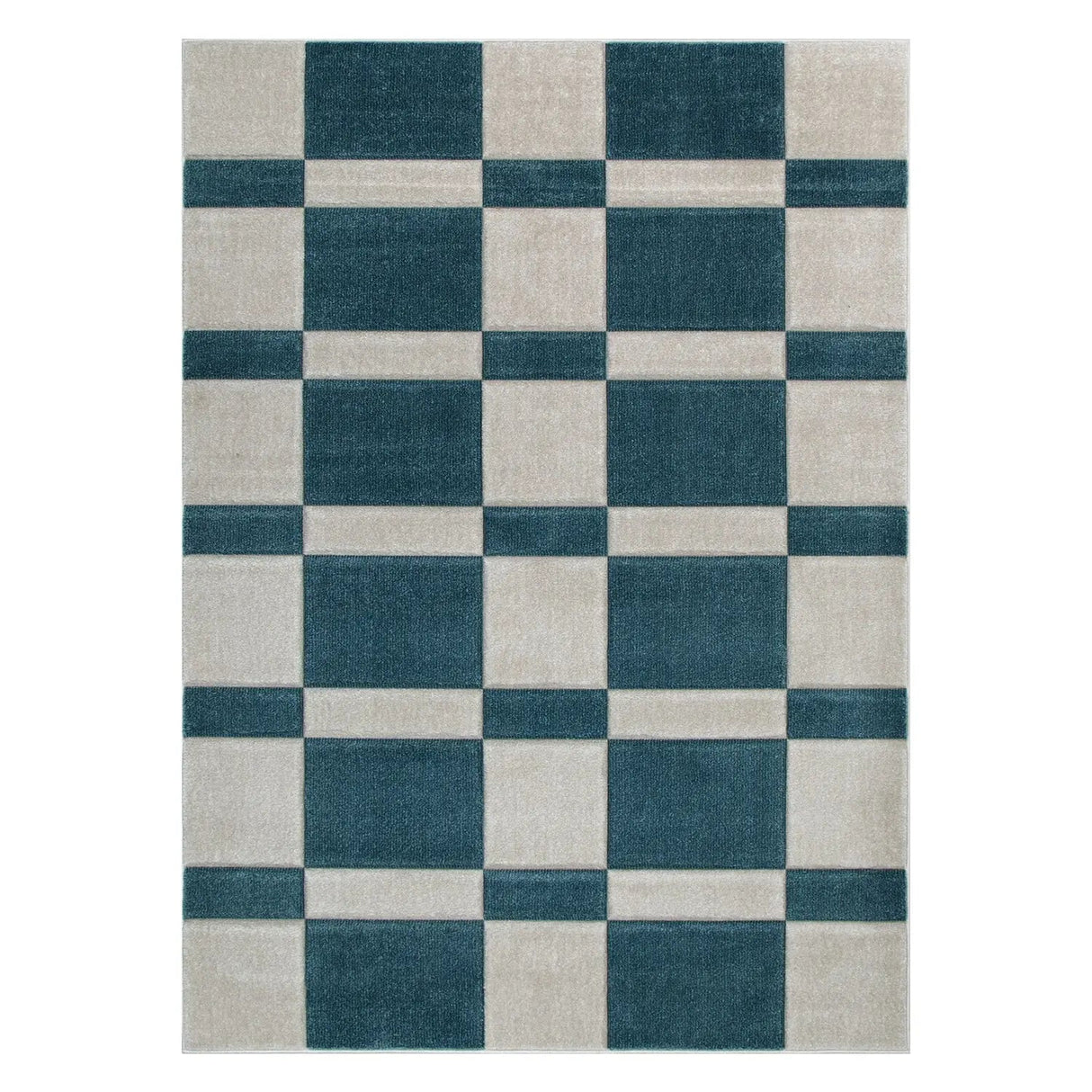 Hamilton Checkered Blue Rug BADE