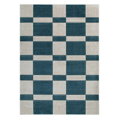 Hamilton Checkered Blue Rug BADE