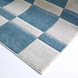 Hamilton Checkered Blue Rug BADE
