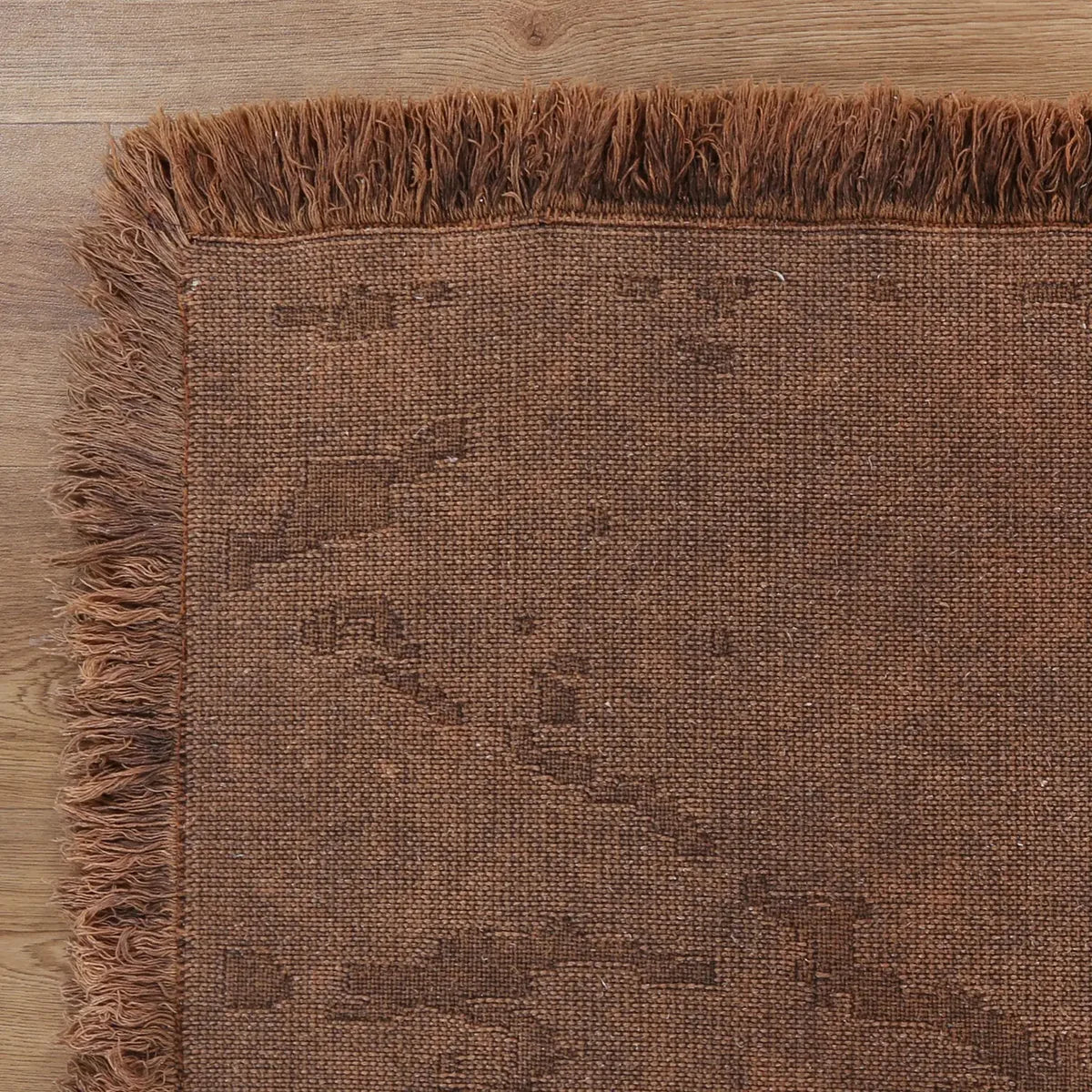 HARYANA STONEWASH PLAIN FRINGED CAMEL