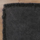 HARYANA STONEWASH PLAIN FRINGED CHOCOLATE