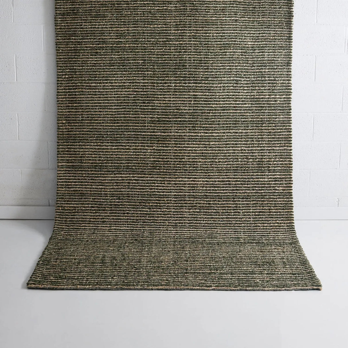Henley Jute And Wool Floor Rug Olive
