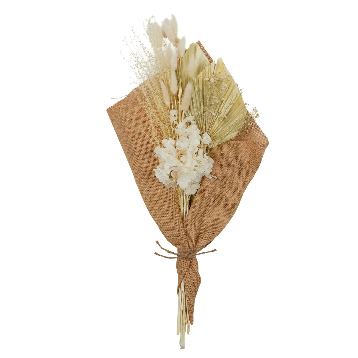 Hessian Wrap Dried Flower Bouquet Ivory 50cm Coast to Coast