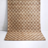 Hyams Check Jute Floor Rug Natural DREAMHOME