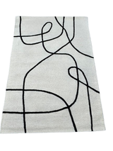 Fabian Flow Floor Rug Black