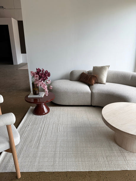 Nyla Frames Cream Beige Rug - Jd02A