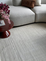 Nyla Frames Cream Beige Rug - Jd02A