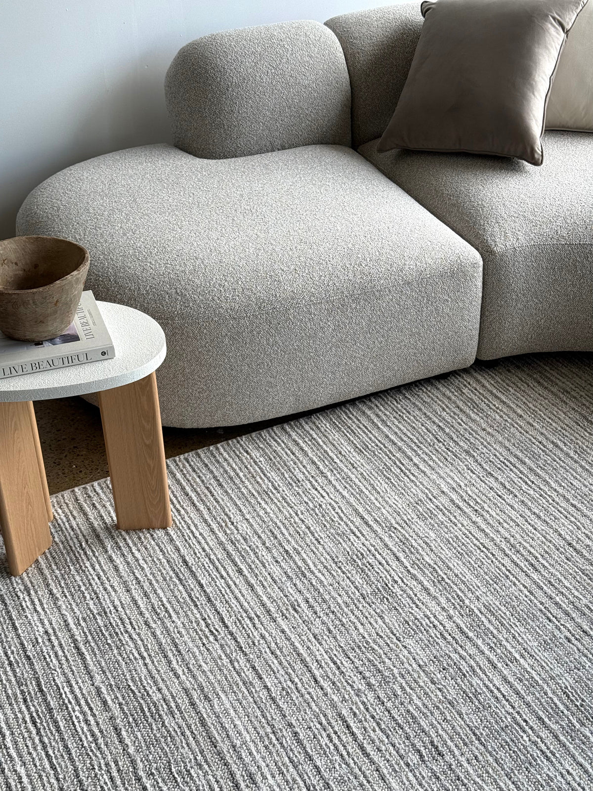 Luna Lines Grey Rug - HK82B