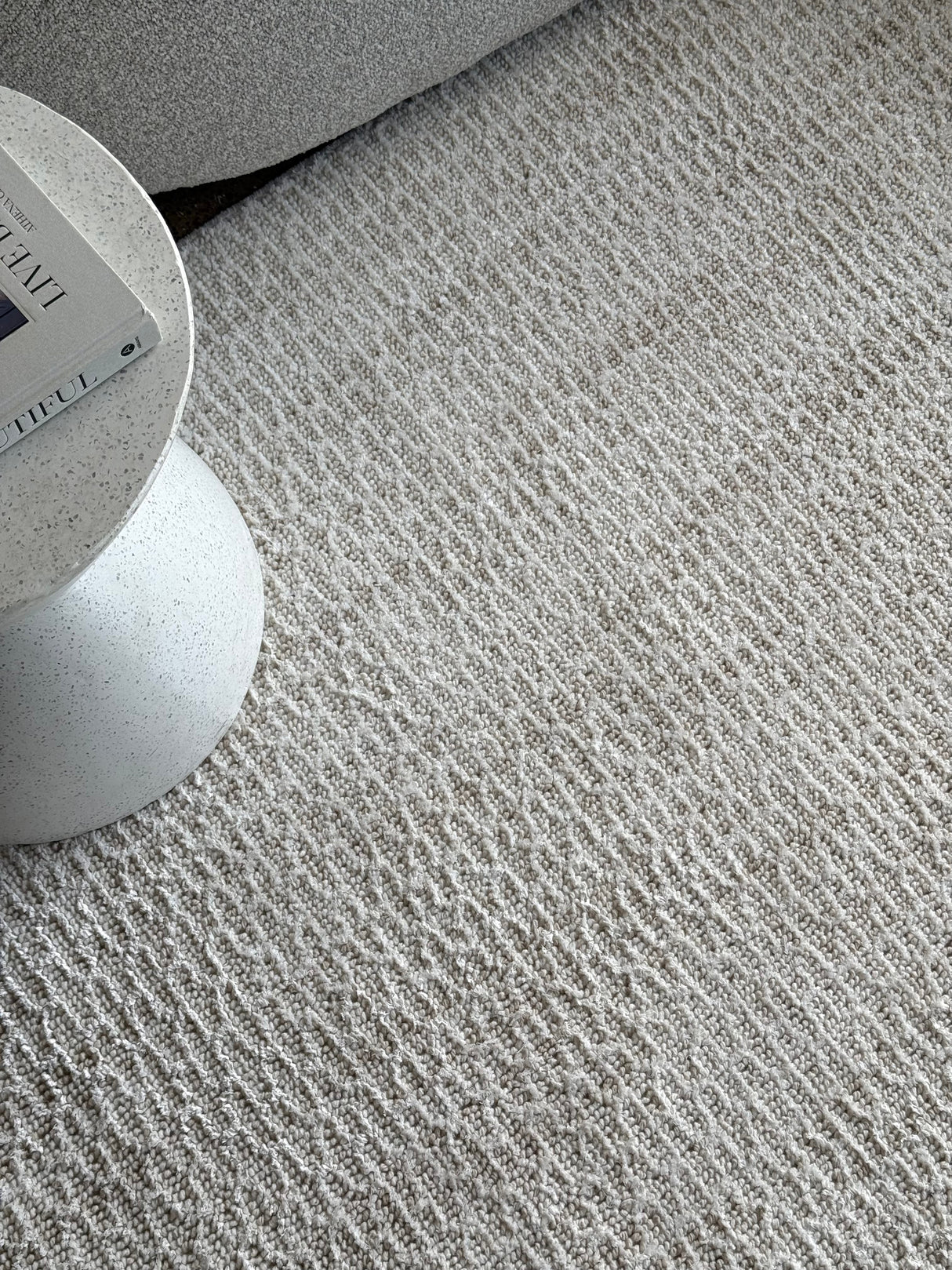 Luna Polyester Machine Made Web  Hp61A Cream Beige